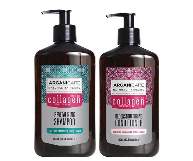 Cặp Dầu Gội Xả Arganicare Collagen 400ml
