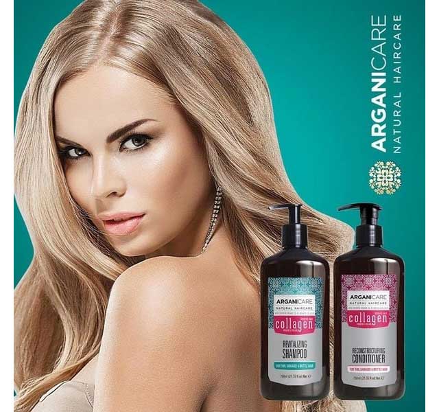 Cặp Dầu Gội Xả Arganicare Collagen 400ml