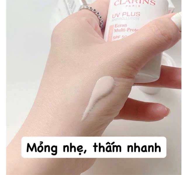 Kem Chống Nắng Clarins Paris UV Plus SPF 50 PA+++ Bản Rose - 50ml