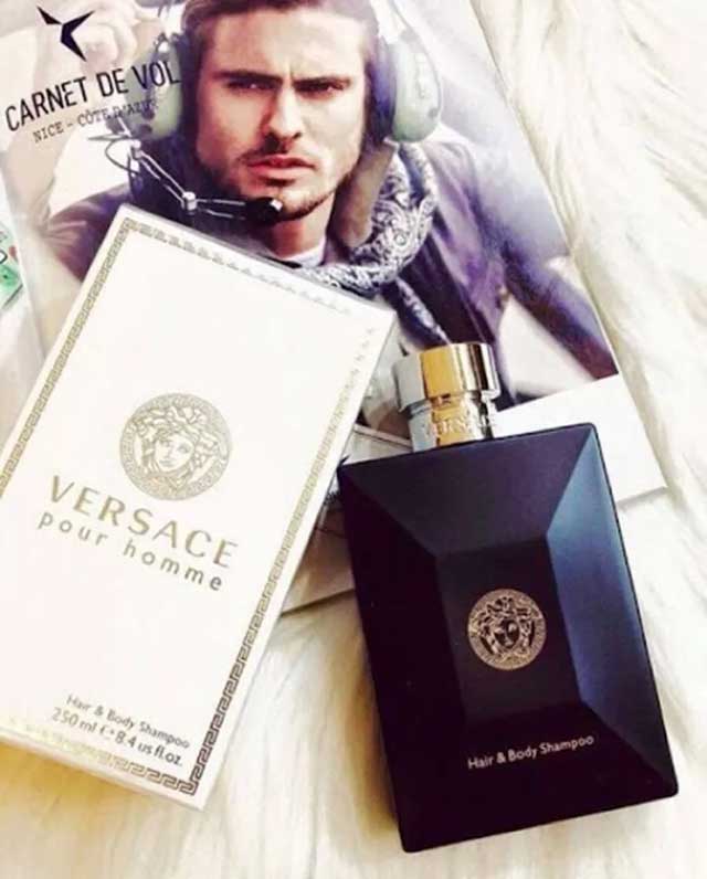 Sữa Tắm và Dầu Gội 2in1 Hương Nước Hoa Nam Versace Pour Homme